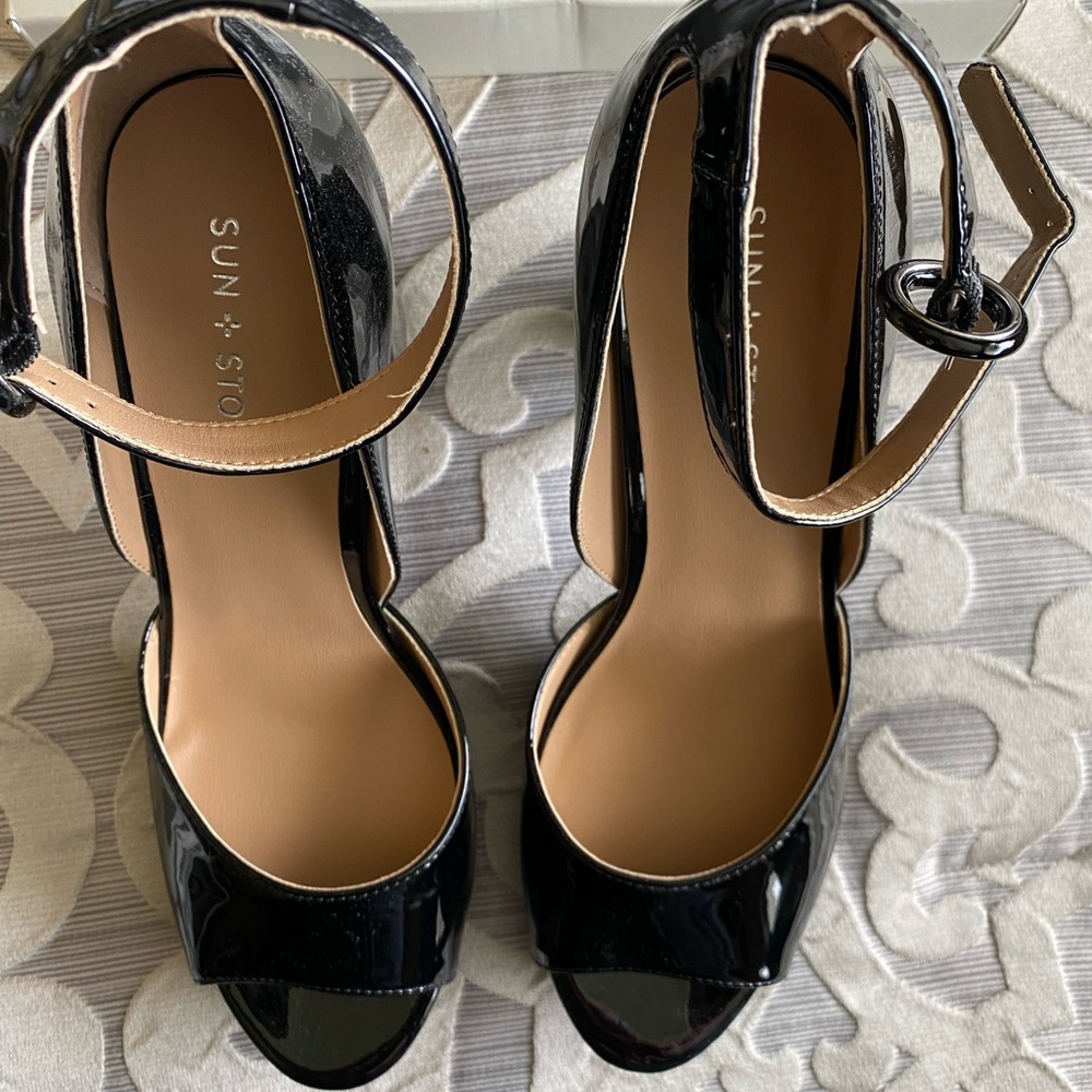 Sun And Stone Block Heel Peep Toe - image 4